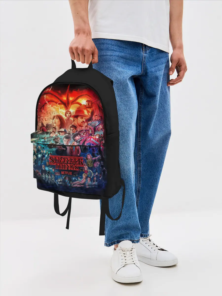 Рюкзак джинсовый / ОЧЕНЬ СТРАННЫЕ ДЕЛА 4