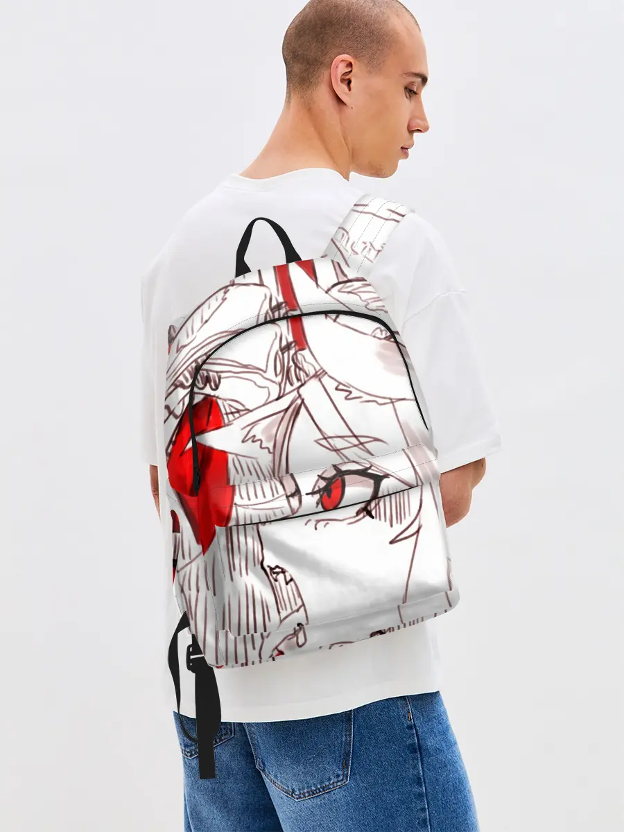 Рюкзак джинсовый / Люцифер. HELLTAKER