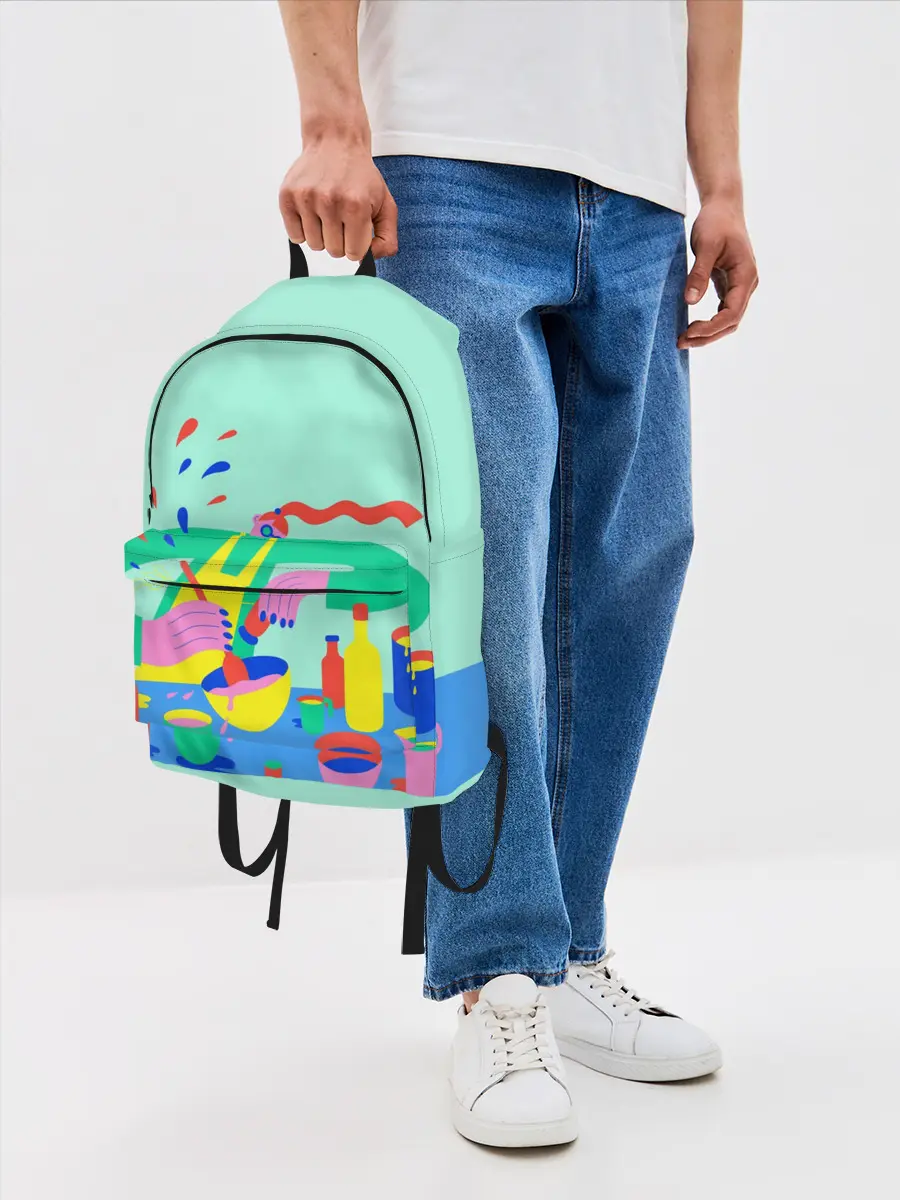 Рюкзак джинсовый / готовка