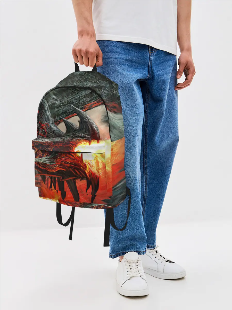 Рюкзак джинсовый / Дракон | Dragon
