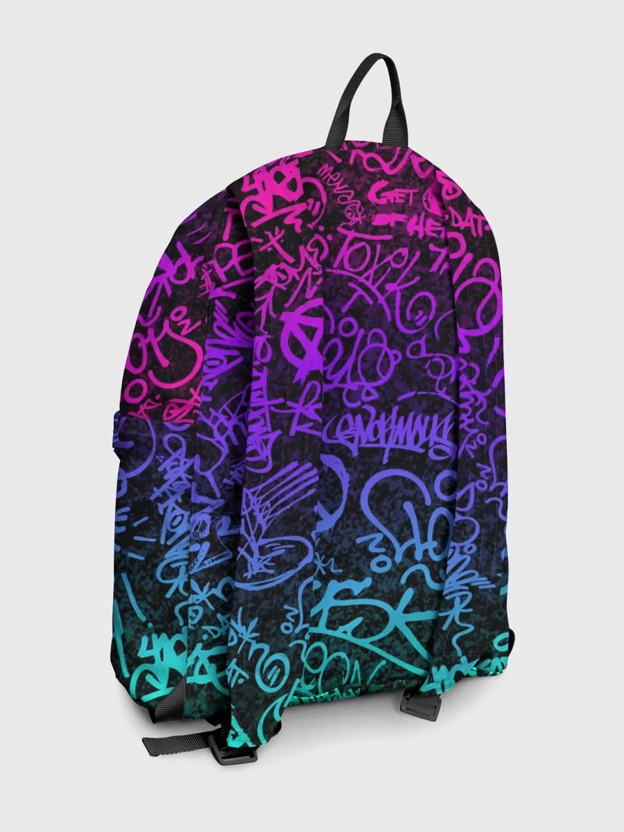 Рюкзак джинсовый / Граффити Neon