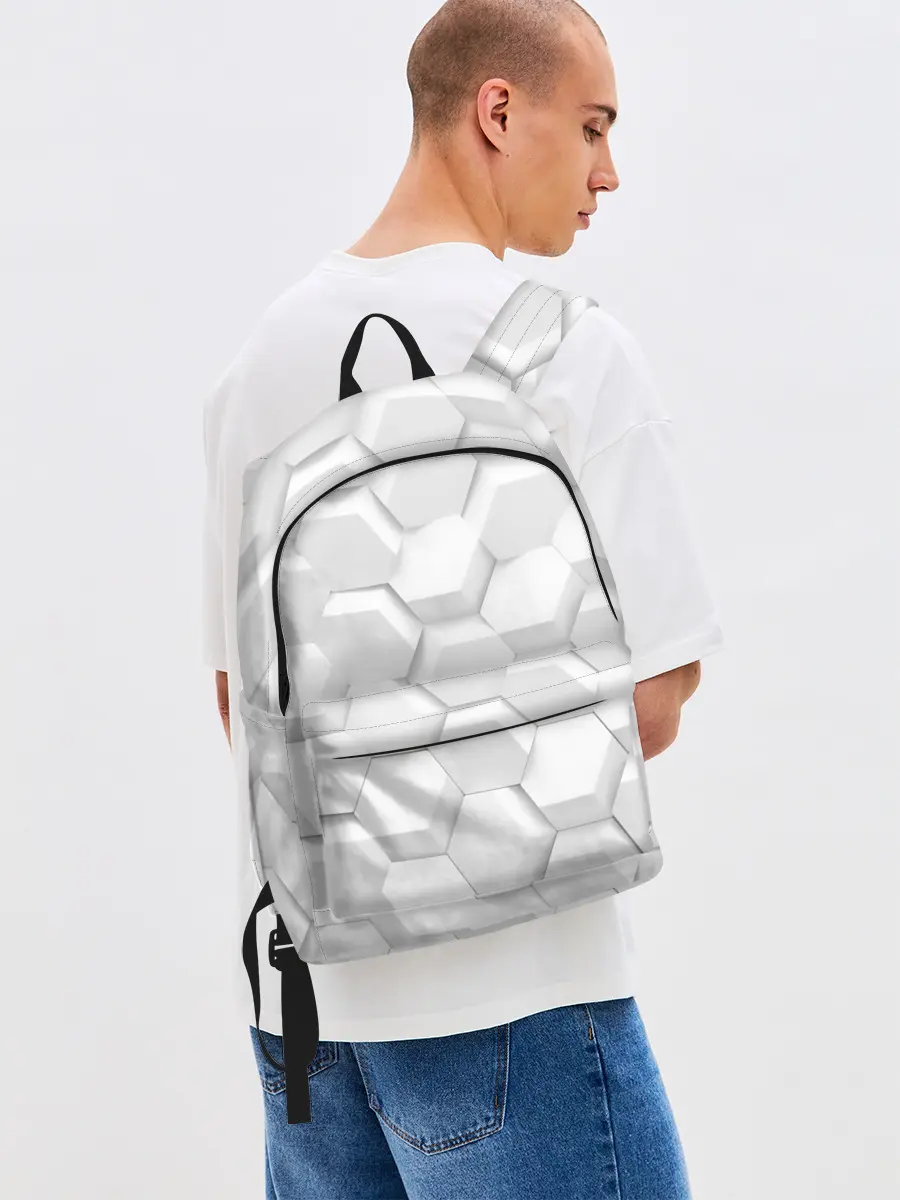 Рюкзак джинсовый / 3D WHITE