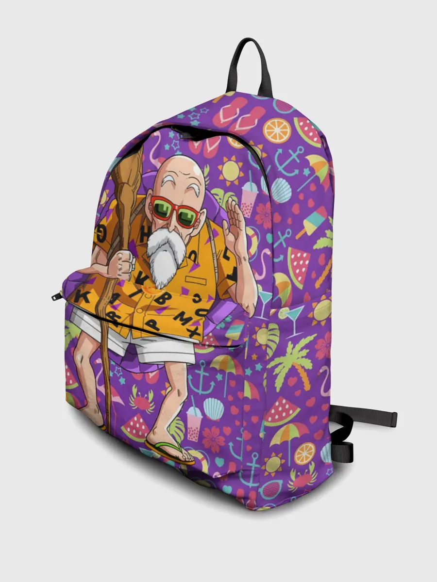 Рюкзак джинсовый / Шар Дракона. Мастер Роши