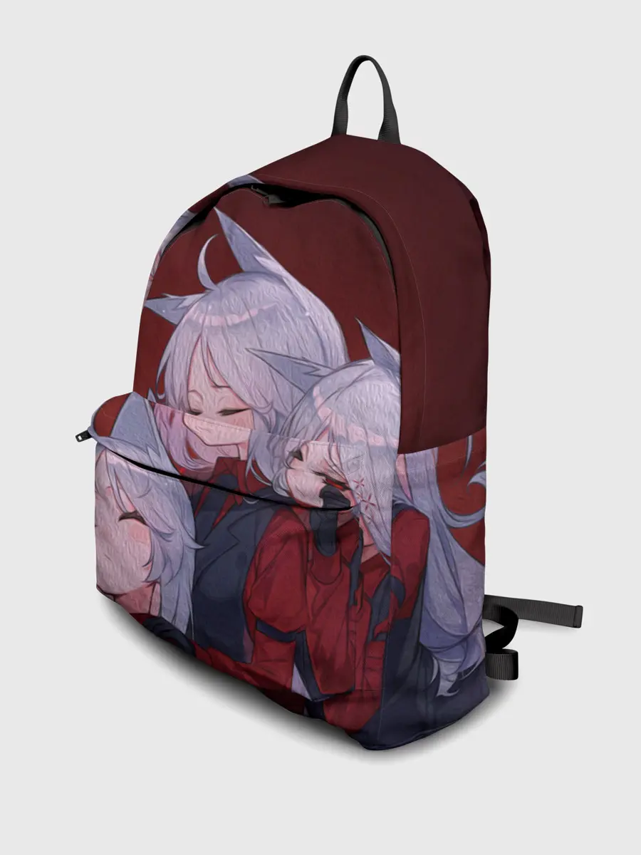 Рюкзак джинсовый / Cerberus обнимаются втроем Helltaker