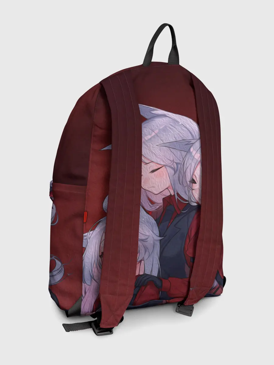 Рюкзак джинсовый / Cerberus обнимаются втроем Helltaker