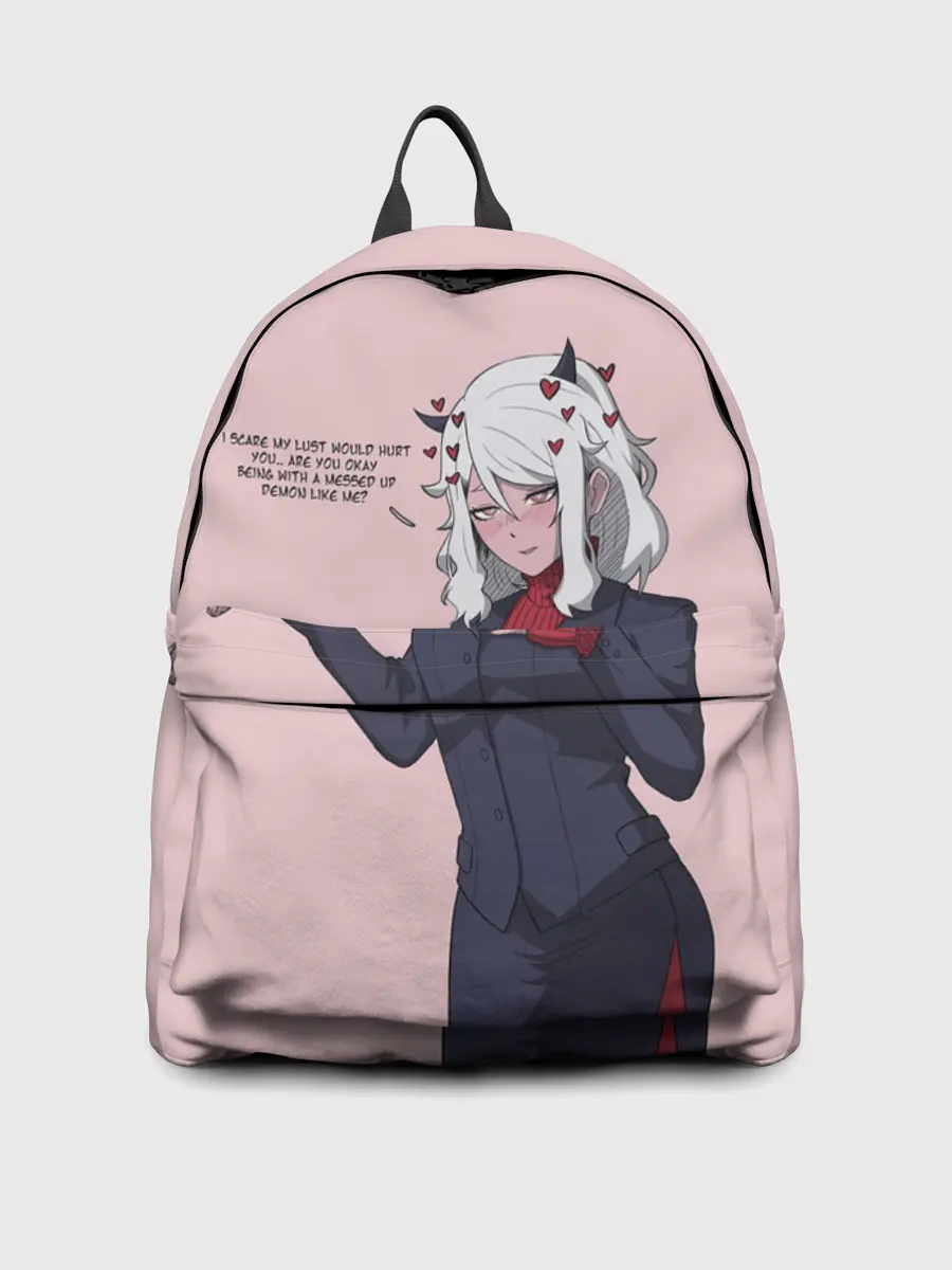 Рюкзак джинсовый / Malina текст Helltaker