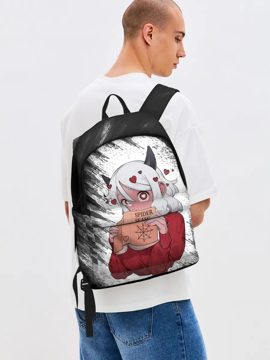 Рюкзак джинсовый / Малина очерк Helltaker