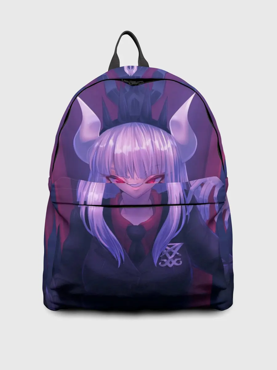 Рюкзак джинсовый / Люцифер на троне