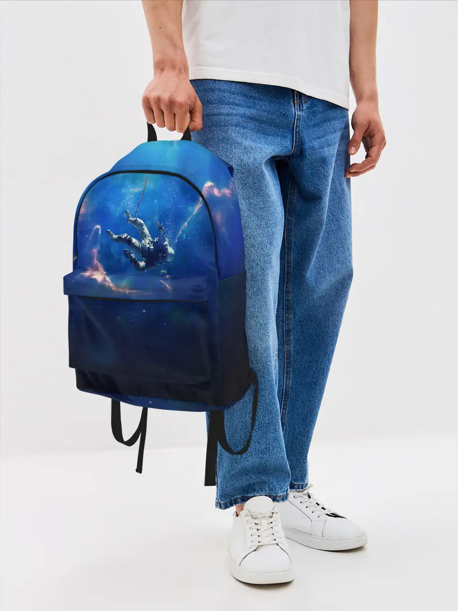 Рюкзак джинсовый / ПАДЕНИЕ В БЕЗДНУ