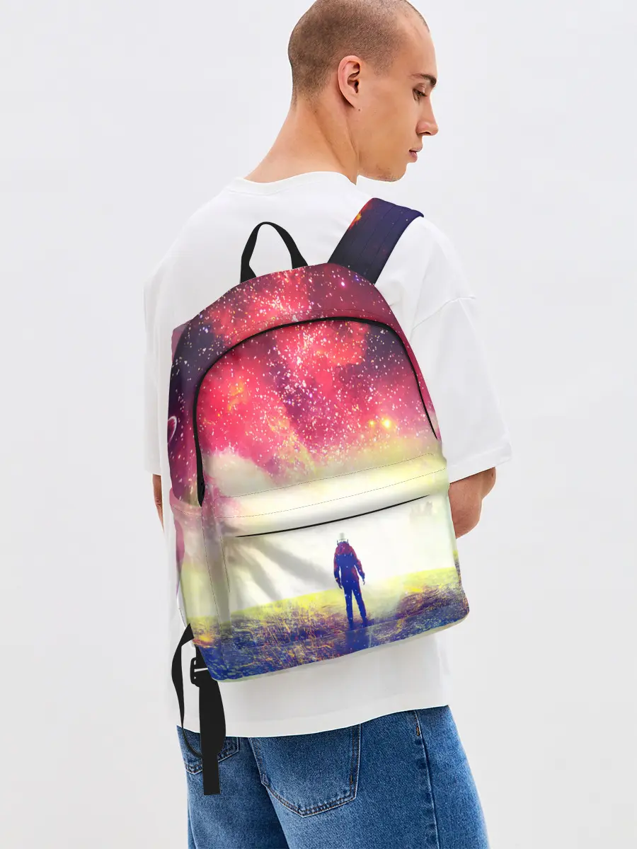 Рюкзак джинсовый / КОСМИЧЕСКИЙ АРТ