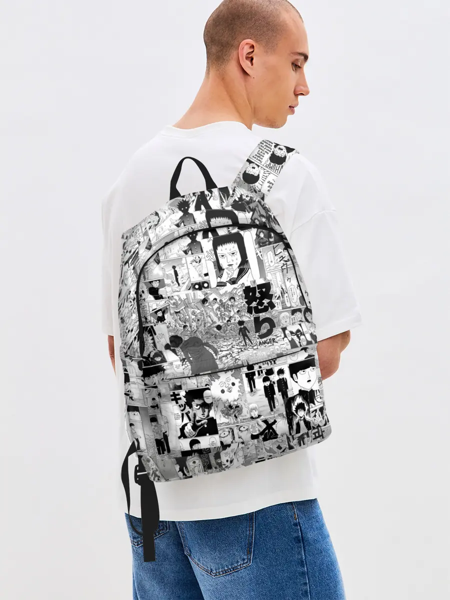 Рюкзак джинсовый / МОБ ПСИХО 100