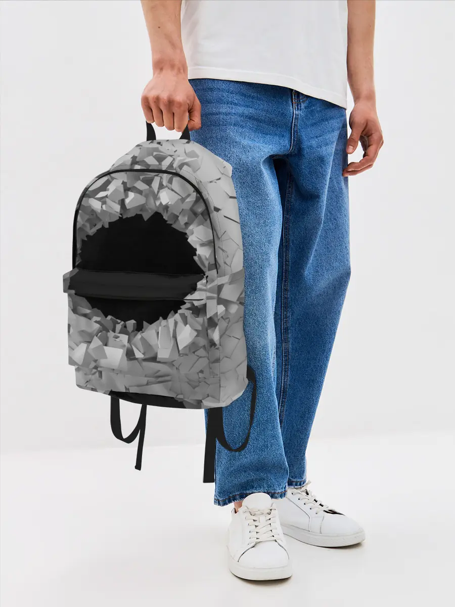 Рюкзак джинсовый / Сквозная дыра