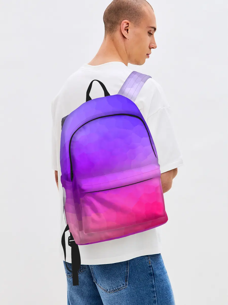 Рюкзак джинсовый / фиолетовый кристалл