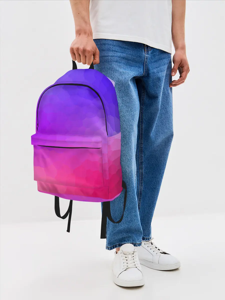 Рюкзак джинсовый / фиолетовый кристалл