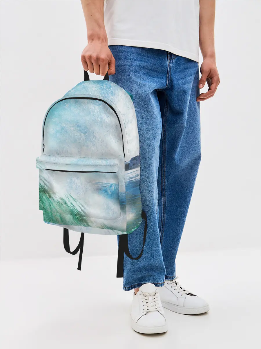 Рюкзак джинсовый / Волны | Океан