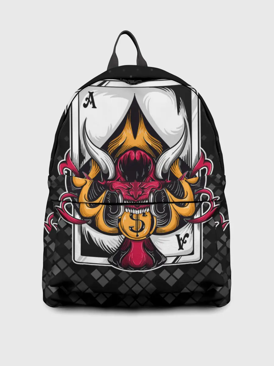 Рюкзак джинсовый / Карточный дьявол