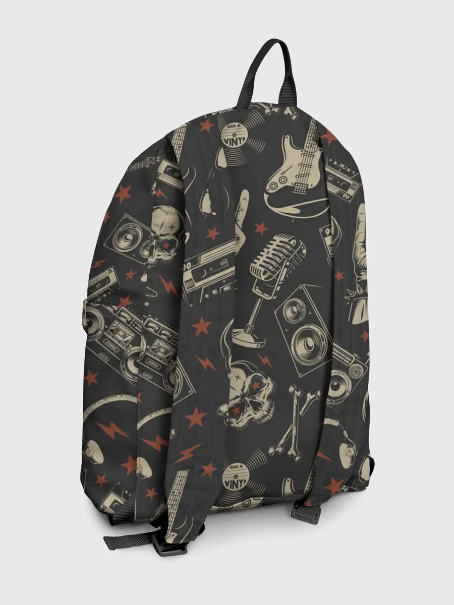 Рюкзак джинсовый / Spotify Рок Черепа