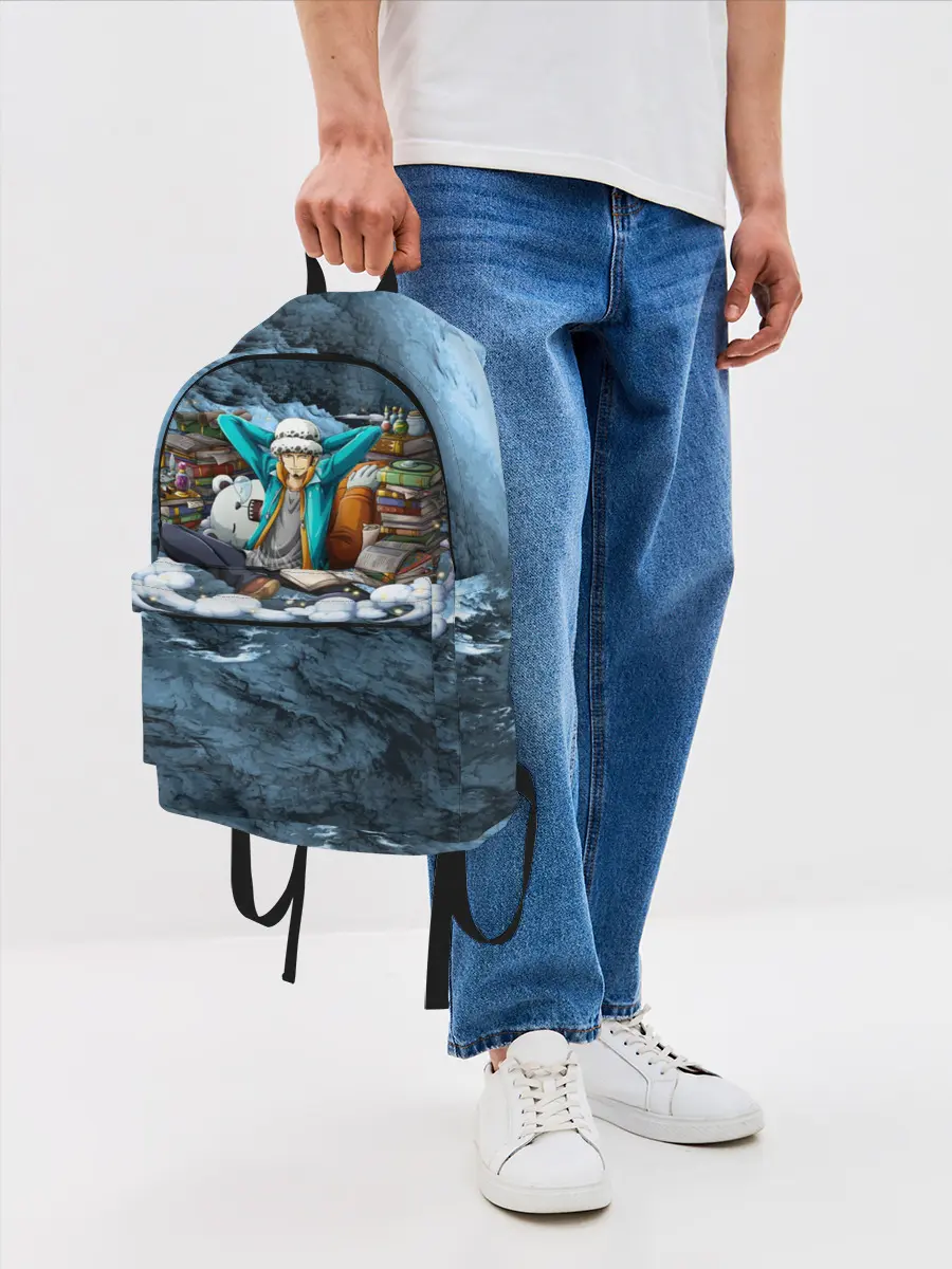 Рюкзак джинсовый / One Piece | Trafalgar Law