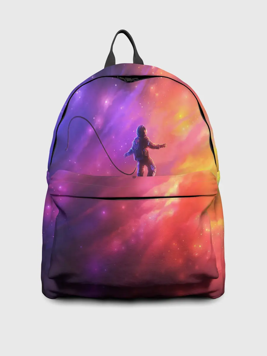 Рюкзак джинсовый / НЕОНОВЫЙ КОСМОС