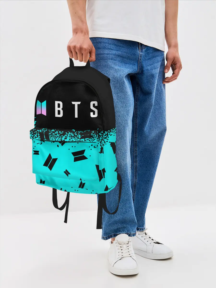 Рюкзак джинсовый / BTS / БТС