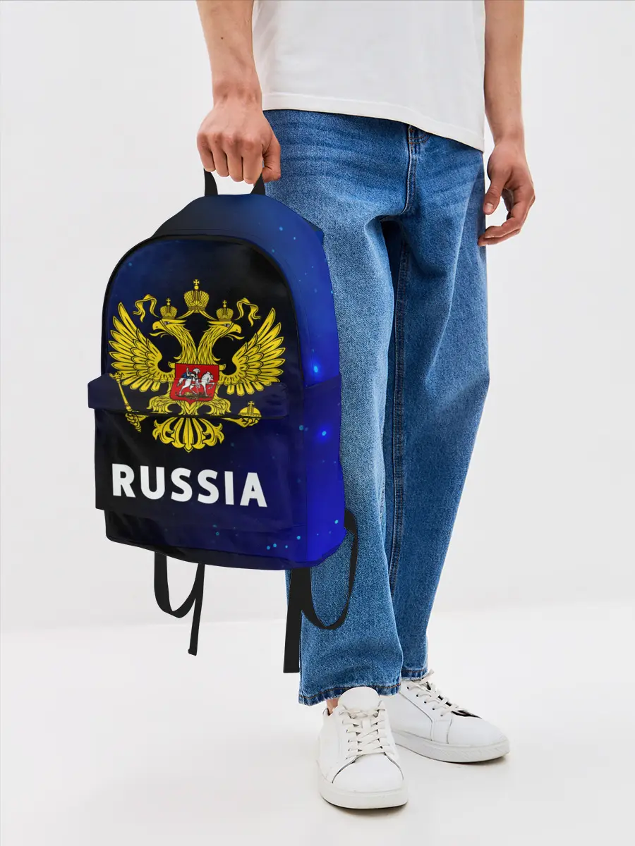 Рюкзак джинсовый / RUSSIA / РОССИЯ