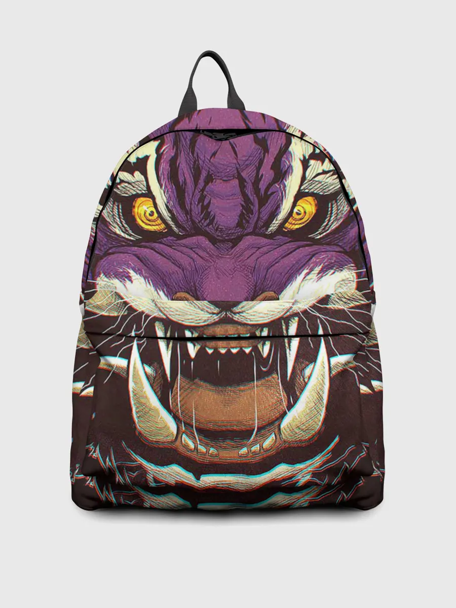 Рюкзак джинсовый / Маска тигра