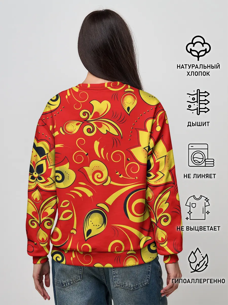 Женский свитшот / ХОХЛОМА