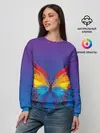 Женский свитшот / красочная бабочка