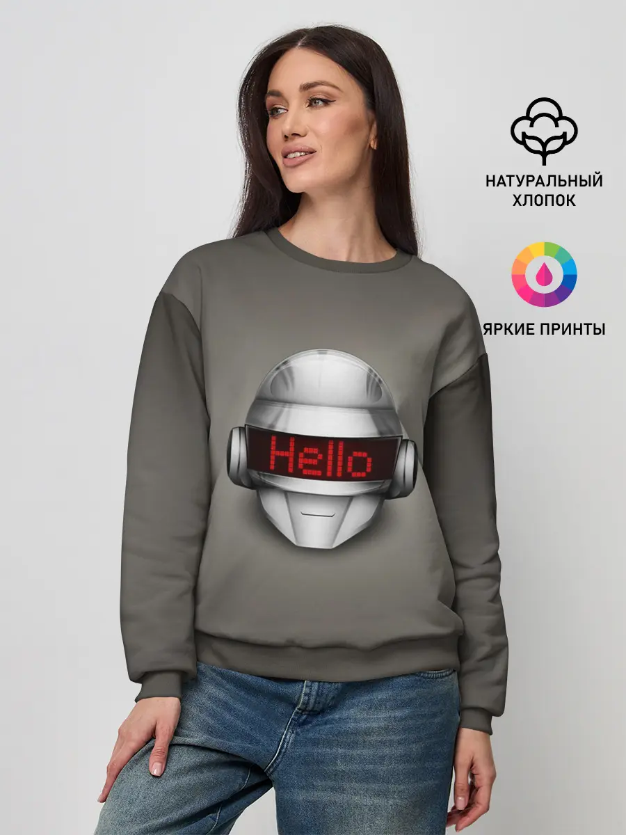 Женский свитшот / Daft Punk | Hello