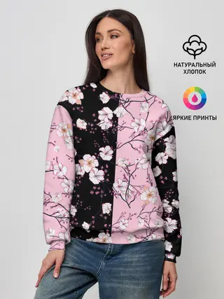 Женский свитшот / САКУРА | SAKURA | ВИШНЯ