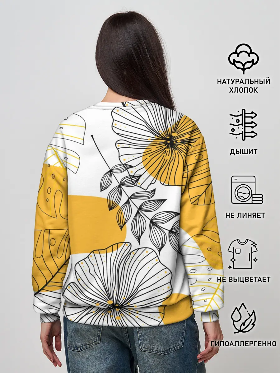 Женский свитшот / Цветы