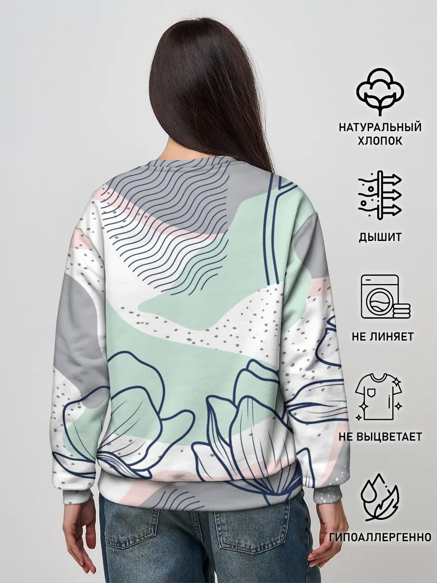 Женский свитшот / Цветы