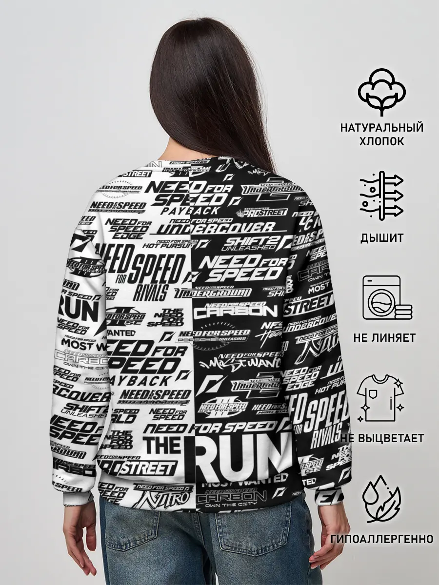 Женский свитшот / NFS ALL LOGOS