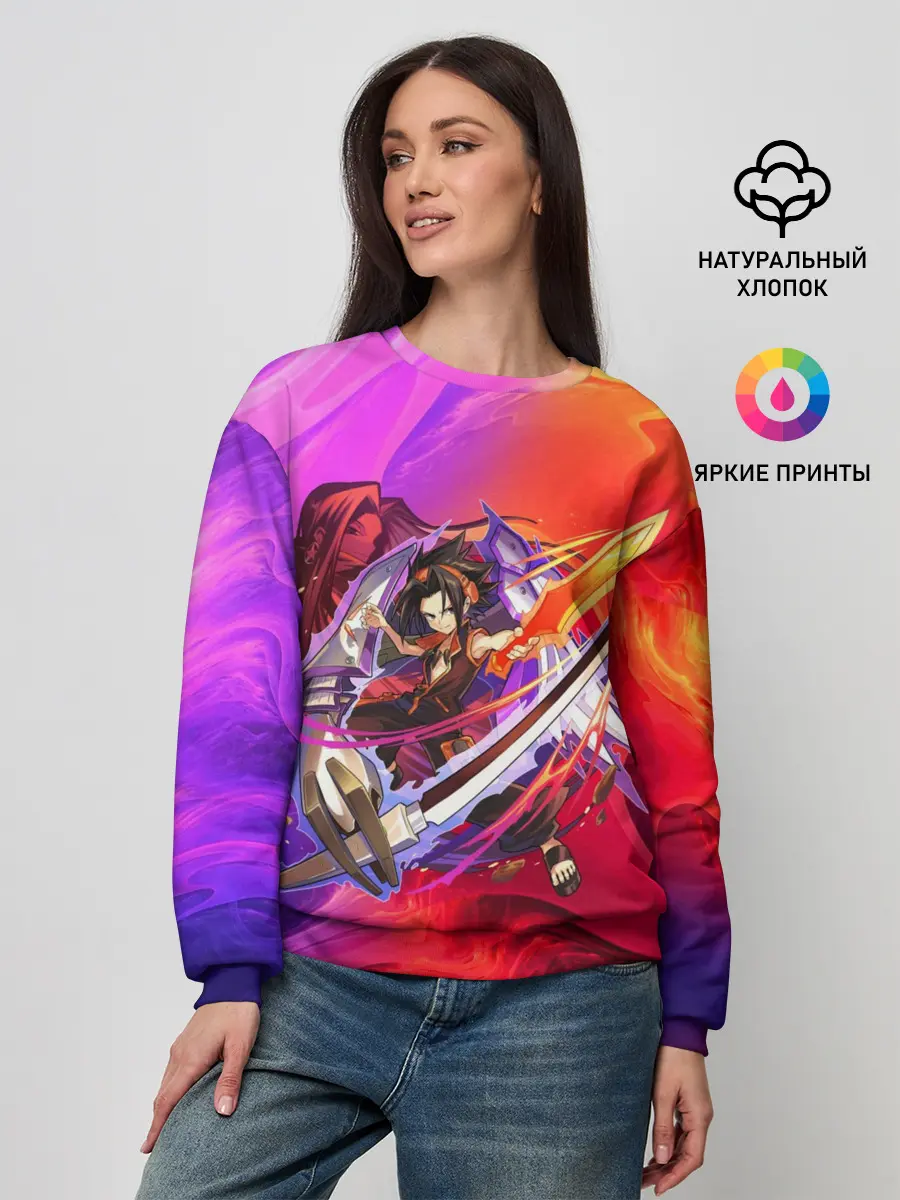 Женский свитшот / Шаман Кинг | Йо Асакура