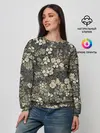 Женский свитшот / Камуфляж с клевером