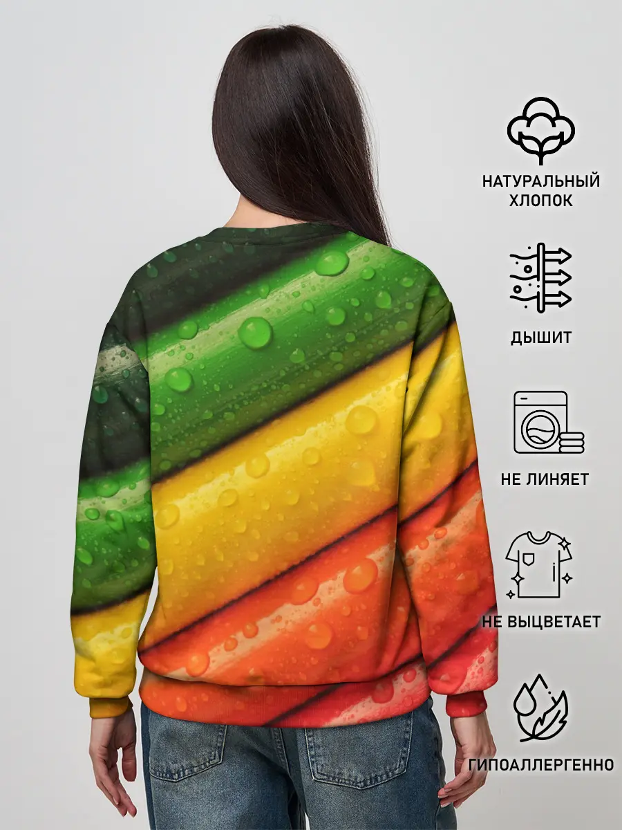 Женский свитшот / Цветные линии