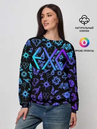 Женский свитшот / EXO K-POP | LogoBombing