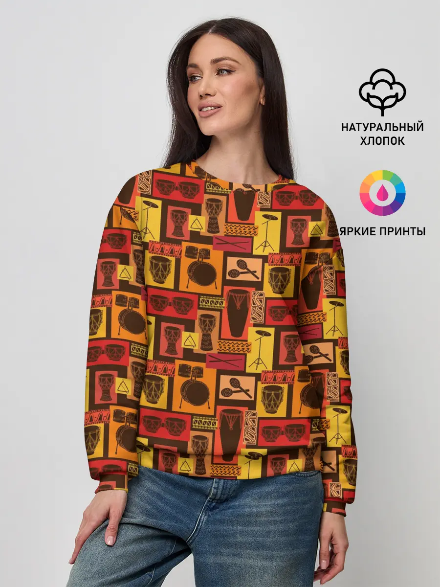 Женский свитшот / Ударные Инструменты