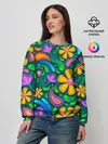 Женский свитшот / ЯРКИЕ ЦВЕТЫ
