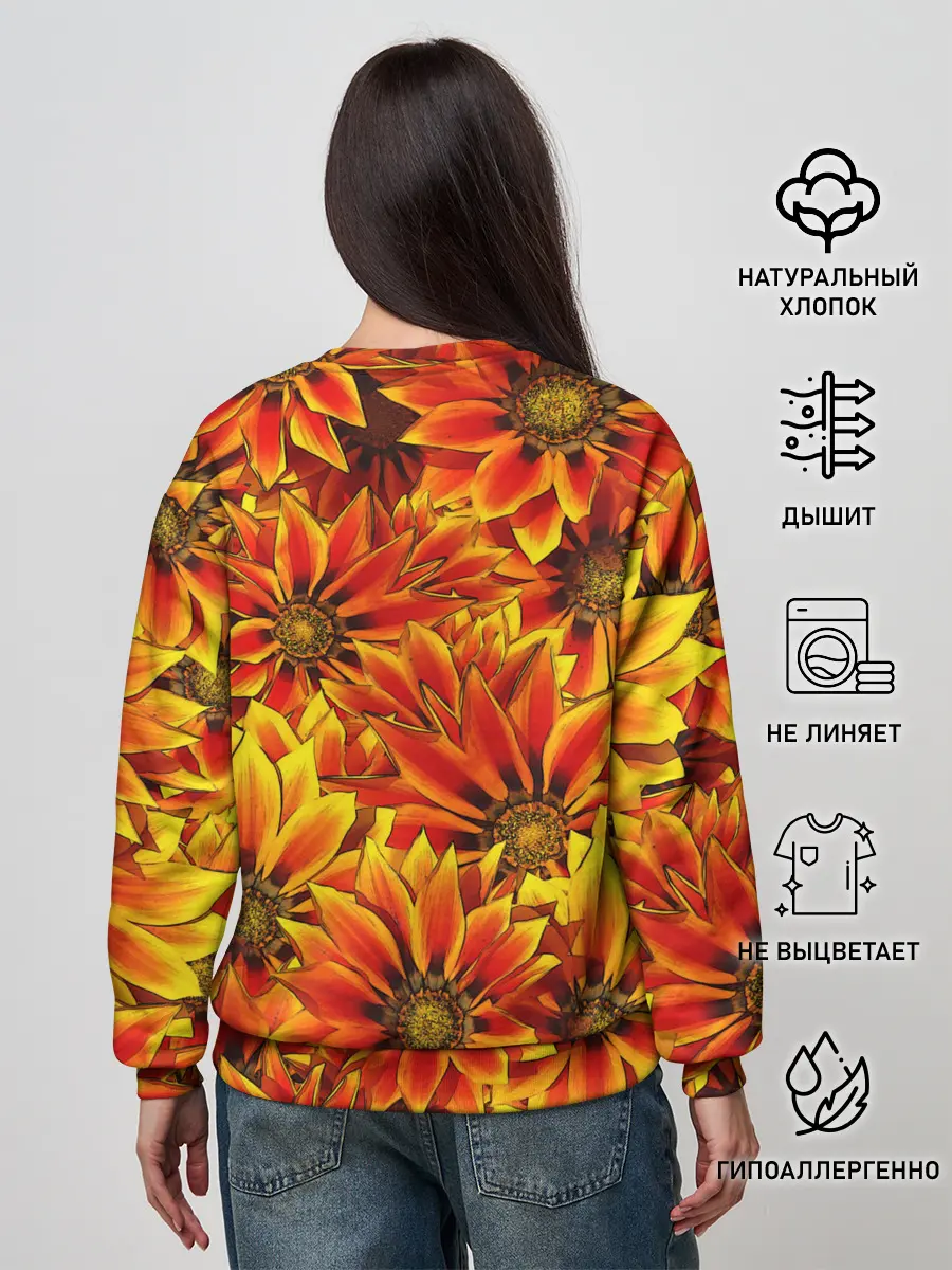 Женский свитшот / ЦВЕТОЧНЫЙ ОРНАМЕНТ