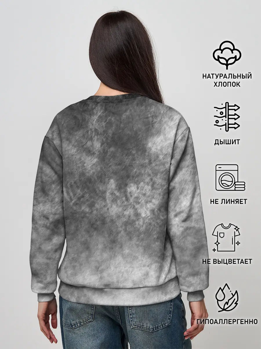 Женский свитшот / Cartoon cat