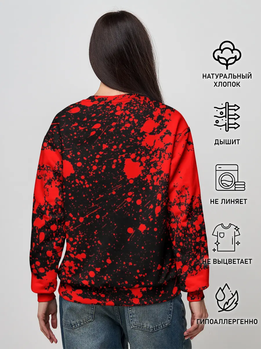Женский свитшот / MONOKUMA / МОНОКУМА BLOOD