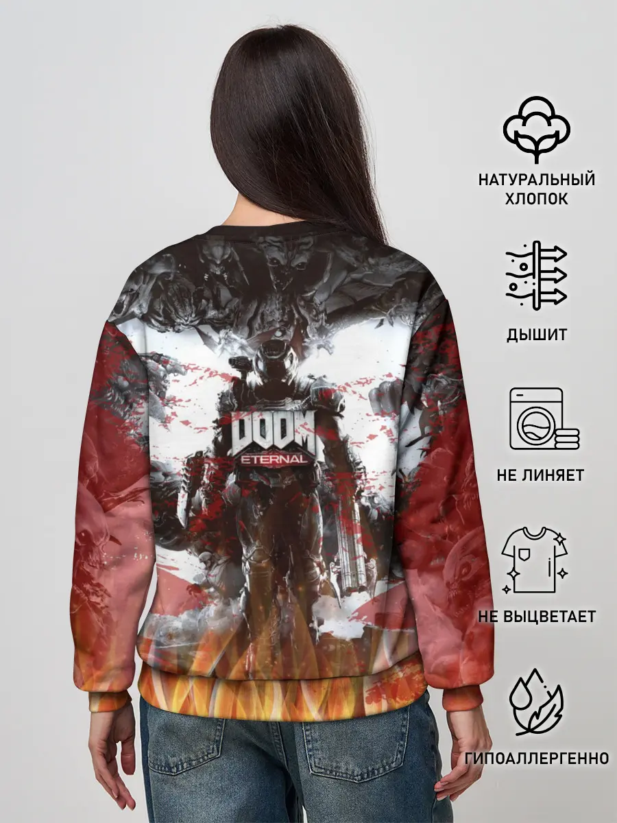 Женский свитшот / Doom Ethernal Ancient Gods