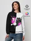 Женский свитшот / monokuma розовая жвачка