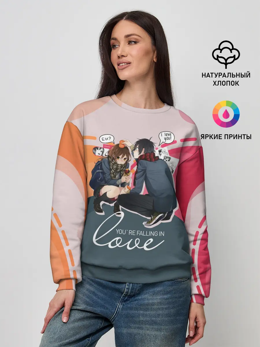 Женский свитшот / Хори-сан и Миямура-кун