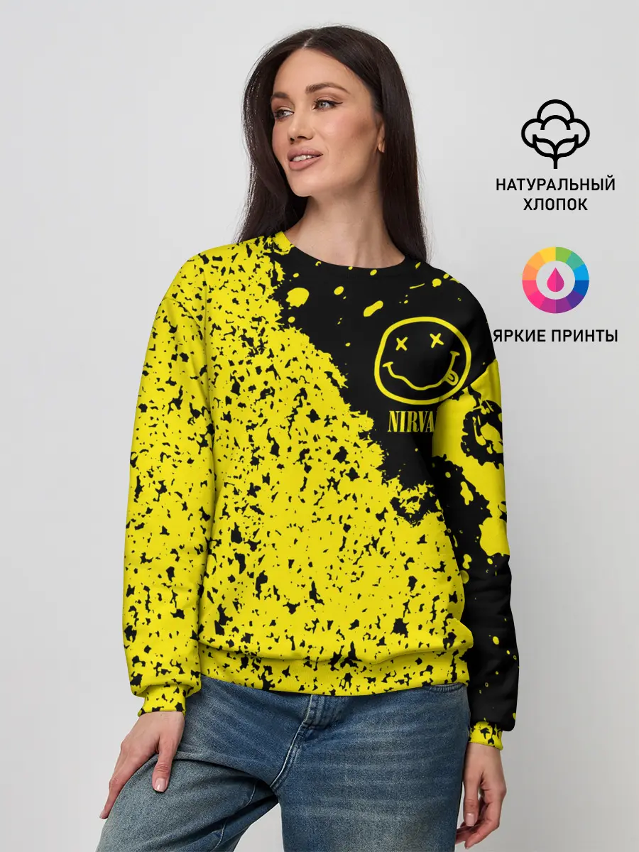 Женский свитшот / NIRVANA / НИРВАНА