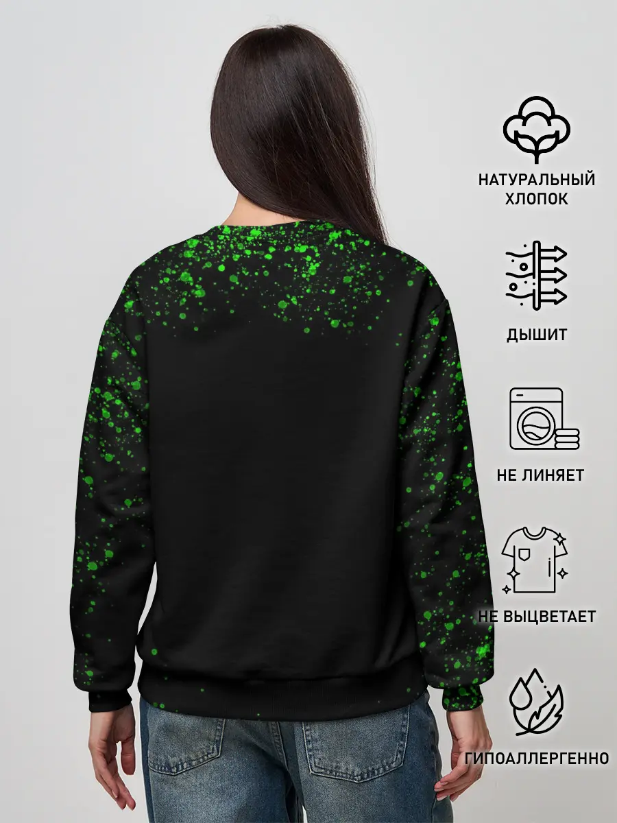 Женский свитшот / Матрица мата | Анонимус