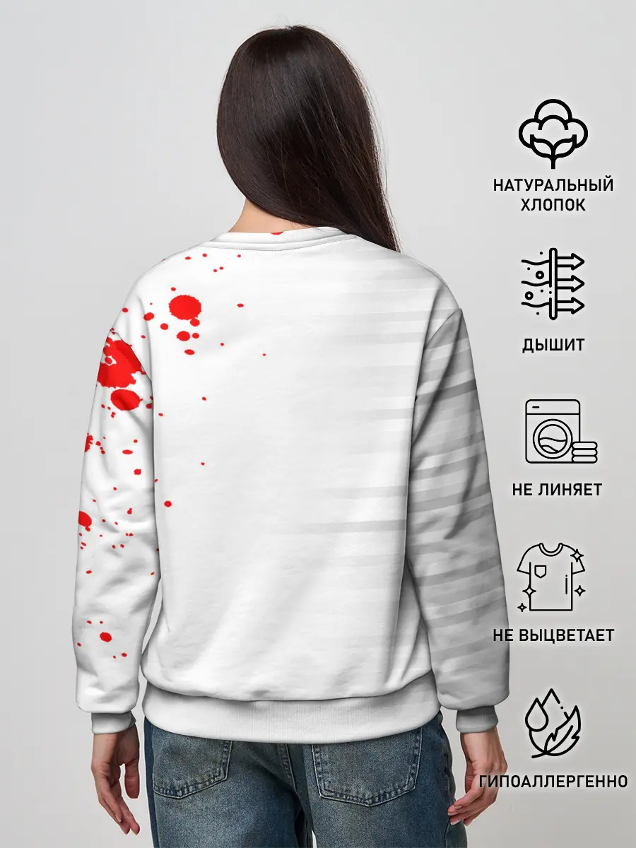 Женский свитшот / Kaneki Ken красные капли