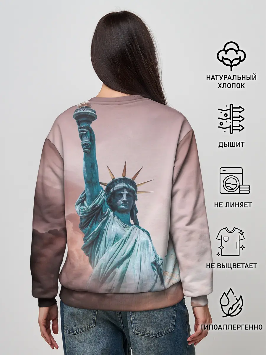 Женский свитшот / Статуя свободы