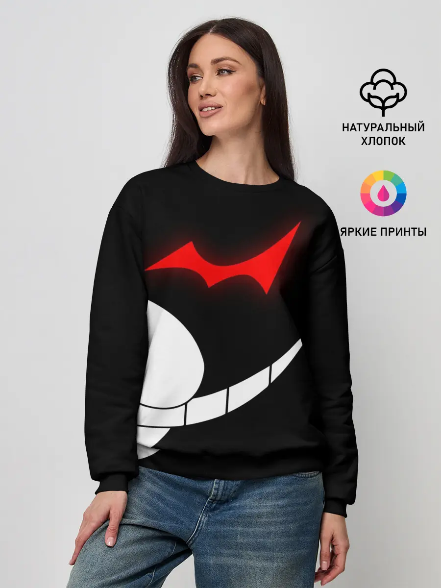 Женский свитшот / monokuma пол лица
